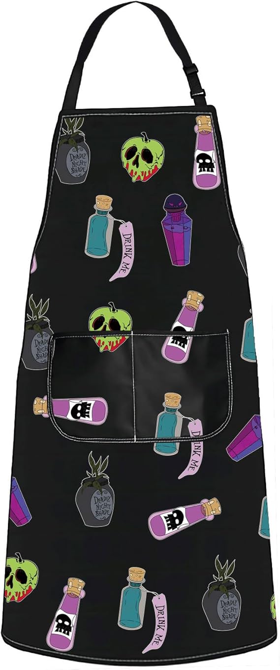JNIAP Villain Poison Apron - Cooking Apron With Lover Gifts - Kitchen Accessories