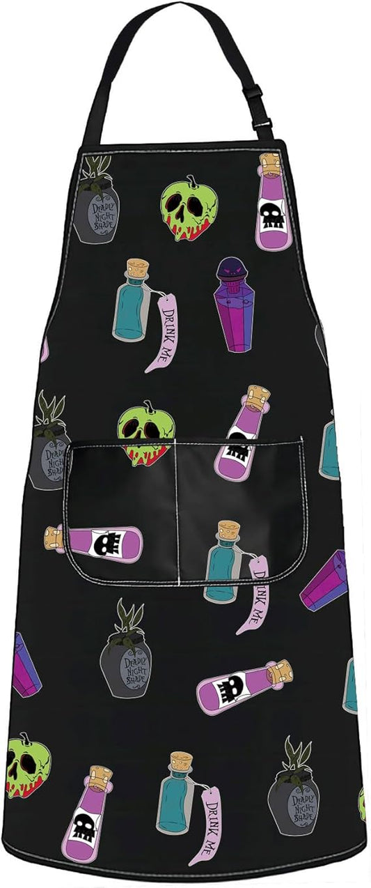 JNIAP Villain Poison Apron - Cooking Apron With Lover Gifts - Kitchen Accessories