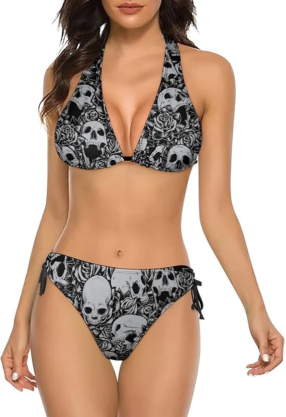 Women's Sexy Swimsuits 2 Piece Bikini Sets Halter String Triangle Bathing Suit Swimwear