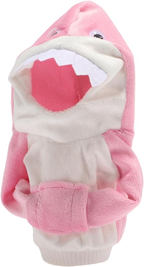 Universal Shift Knob Cover Shark Pattern Gearstick Hoodie Shifter Lever Knob Hoodie for Car RV Truck SUV Fabric Pink White