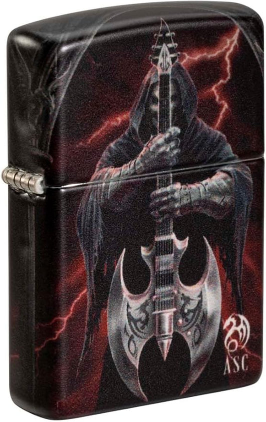 Zippo Lighter: Anne Stokes Grim Reaper with Battle Axe - 540 Color 81194