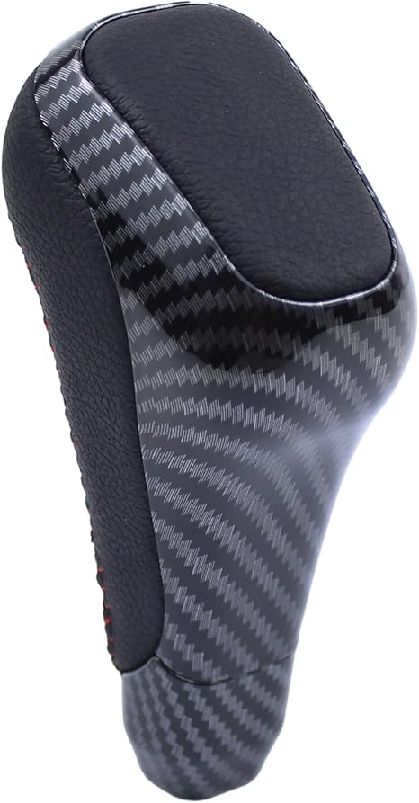 MOTOKU ABS Carbon Fiber Leather Automatic Gear Shift Knob for Toyota 4Runner TRD Pro 2012-2024 Tundra TRD Pro 2014-2021 Shifter Knob