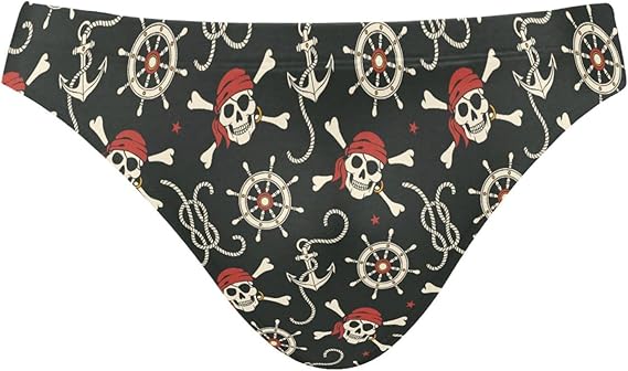 Men's Swim Briefs Fashion Low Rise Bikini Swimwear Beach Swimsuits with Drawstring