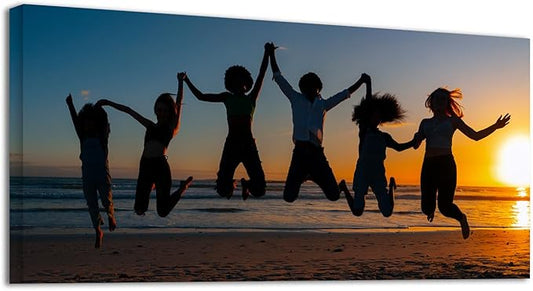 Laoife Custom Canvas Prints with Your Photos for 40"x20" Wall Art, Customized Canvas Pictures of Your Wedding, Families - Personalized Your Image/Photo