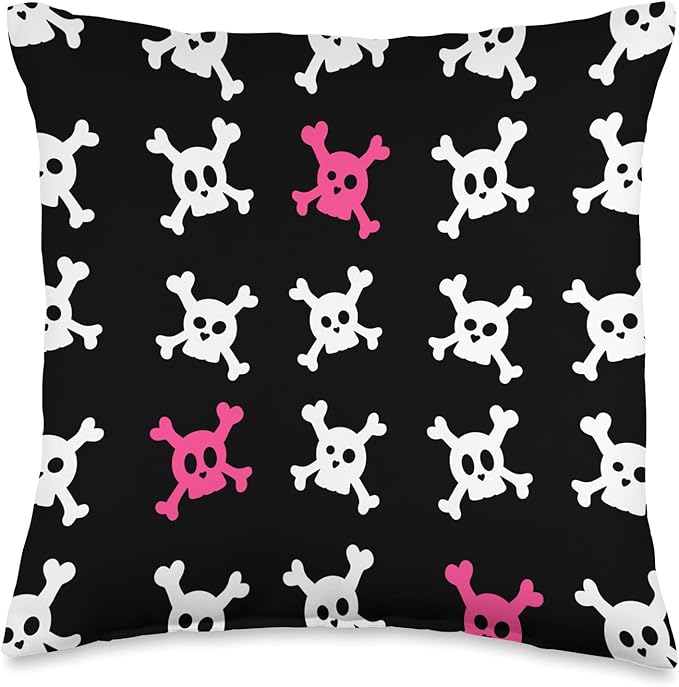 McBling Aesthetic Room Decor Y2K 2000s Fashion Pop Punk Vibe Throw Pillow