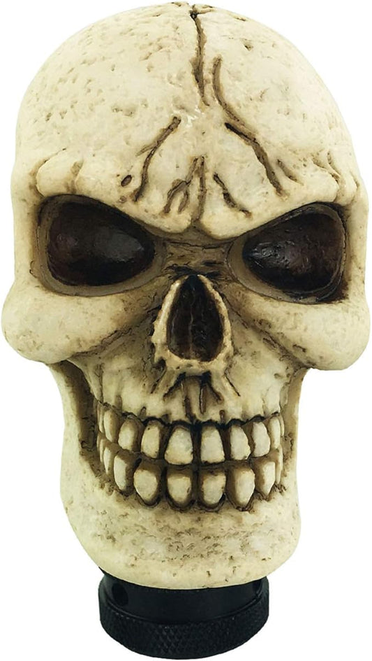 Abfer Gear Shift Knob Skull Shifting Car Handle Shifter Stick Knobs Fit Manual Automatic Transmission Cars