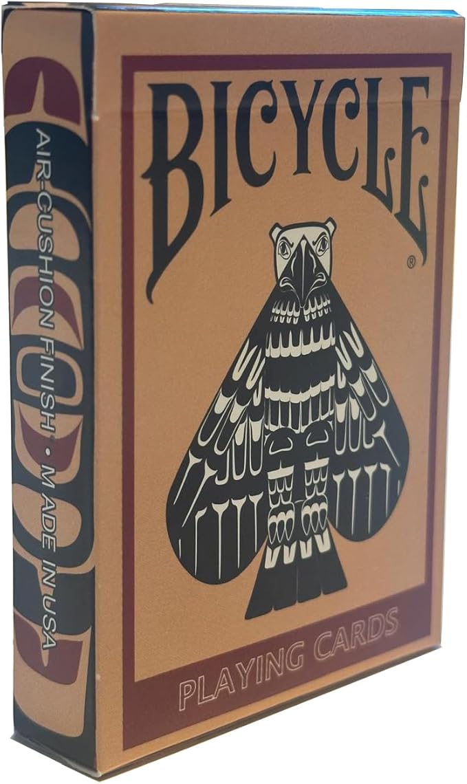 Unique Native American Artistic Playing Cards by Bicyle in Duwamish Haida Formline Style Rare Limited Edition 3rd Series.