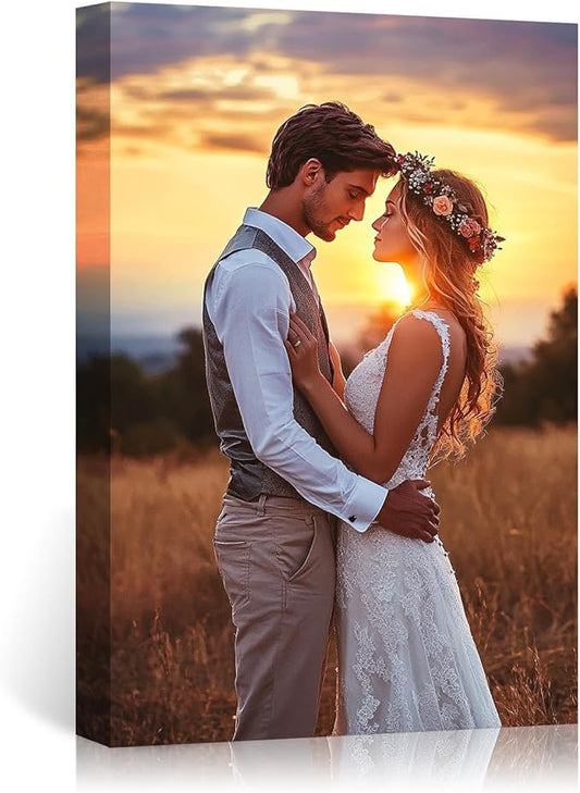 Arunlander Canvas Prints with Your Photos - Personalized Pictures on Canvas - Custom Canvas for Home Decor,Portrait & Wall Art for Living Room - Floating Frames Available (5" W x 7" H)