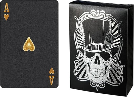 Halloween Playing Cards Deck – Waterproof Plastic Skull Card Game for Adults & Family Fun, Pirate Style Skull King Card Game, Durable Halloween Games & Collectibles, Perfect Halloween Card Games Gift