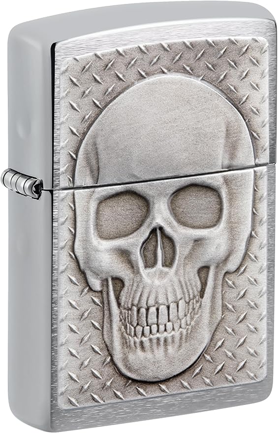 Zippo Skull with Brain Surprise Pocket Lighter