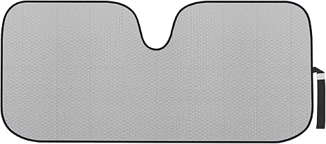Motor Trend Accordion Gray Car Windshield Sun Shade - Car Sun Visor Sun Shade for Windshield - Window Shades for SUV & Truck - Dash Cover Sun Protection Window Shade Accessories - 58" x 24"