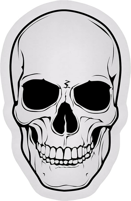 Halloween Skull Shaped Throw Pillow, Cushion Soft Pillows Decor for Home Decorative Seating Cushions, 12 Inch