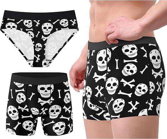 Couples Funny Underwear for Mens and Womens Stretch Romantic Valentines Underwear Hilarious Gag Gifts