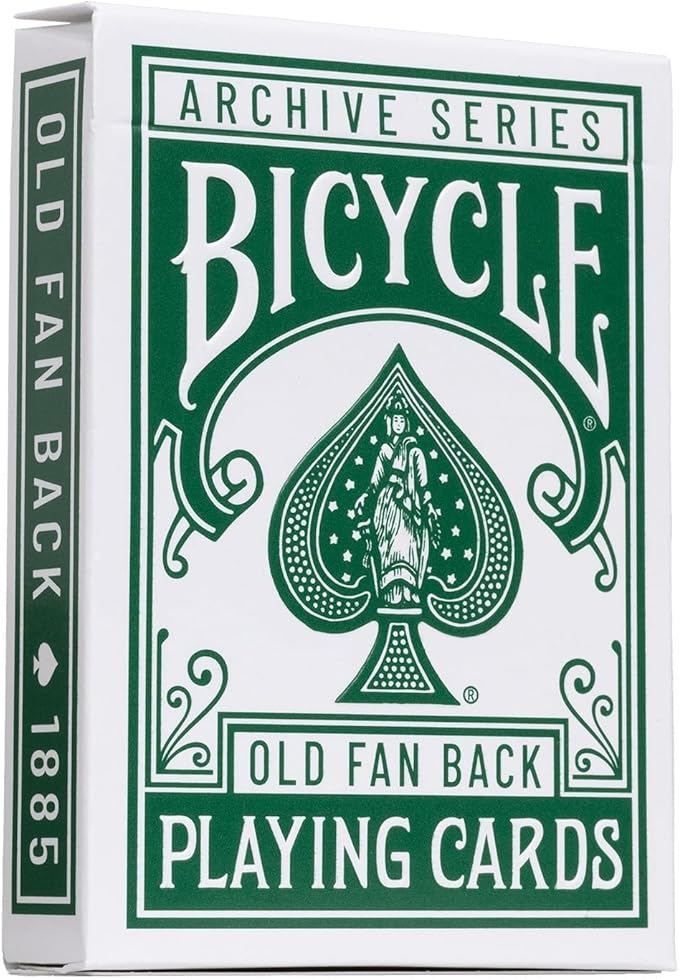 Bicycle Archive Series Old Fan Back 1885 Playing Cards, Poker Size Standard Index