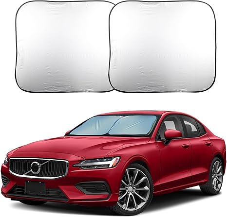 EcoNour Car Windshield Sun Shade Foldable | Front Windshield Shade for Sun, Heat and UV Rays | Sunshade for Car Front Window and Interior Sun Protection | Medium (31 * 28 inches)