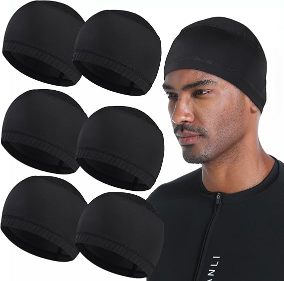 Cooling Skull Caps for Men, Hard Hat Liner Helmet Liner Cycling Cap Running Beanie Motorcycle Sweat Wicking Head Wrap Women