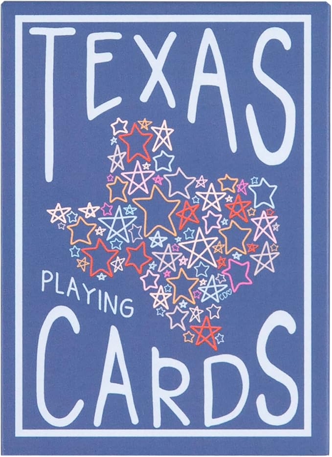 Callie Danielle Texas Playing Cards Themed Texas Decor Souvenir, Cool Deck for Card Games & Poker, 52-Card Stars Deck for Spades, Bridge, Rummy & More (No Jokers)
