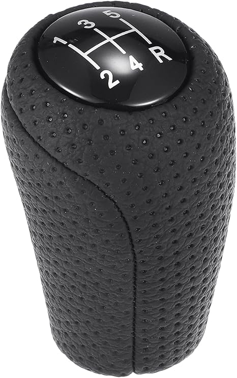 5 Speed Manual Gear Shifter Knob - Car Gearbox Stick Shifter Lever Knob - for Mazda MX-5 Miata 2006-2012 Plastic Faux Leather Black - 1 Pc