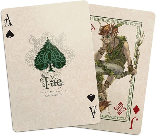 Bicycle Creatures of The FAE Playing Cards Gent Supply, Green