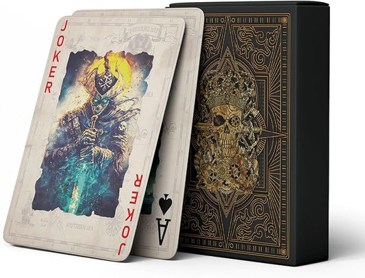 Pirate - Themed Series Playing Cards. Made of 300g Blue - core Paper Deck of Cards, Double - Sided Non - Slip Texture Design. Features High Durability Poker Cards. Makes a Perfect