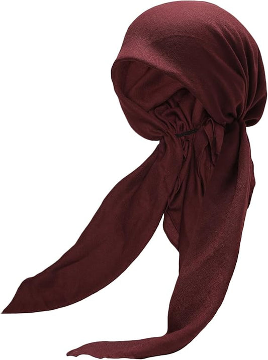 ZLYC Chemo Headwear Pre Tied Head Scarf for Women Lightweight Beanie Hat Skull Cover Cap Headwraps