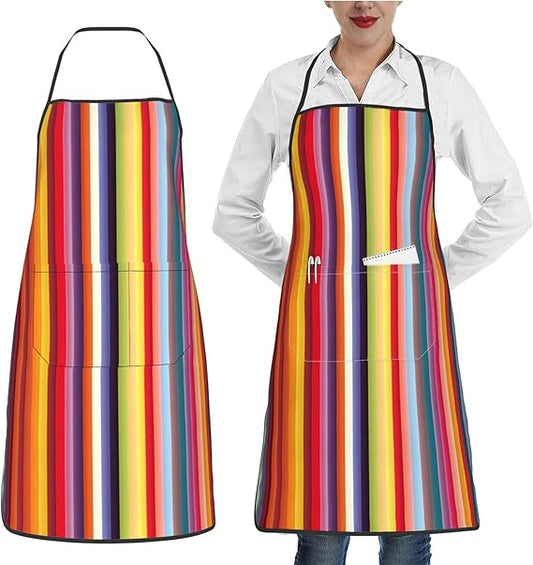 Waterproof Apron With 2 Pockets Apron for Women Cool Leopard1 Aprons Chef Bibs for Kitchen