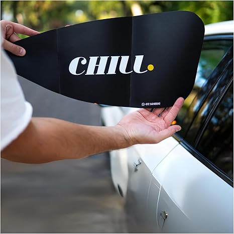 Car Window Shades for Side Window, Perfect for Driver's car Sun Shade Side Window, Easy On and Off, Foldable Plastic Sunshade for More Safety (1 Unit)