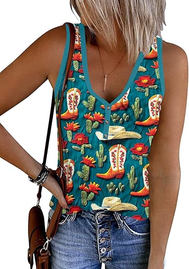 Cowgirl Tank Tops Women Country Concert Outfits Western Rodeo Cowboy Crop Top Country Music Shirts Skull Graphic Vest