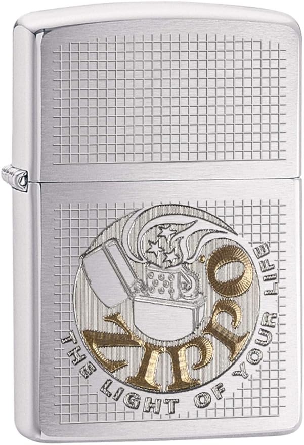 Zippo The Light of Your Life Brushed Chrome Pocket Lighter