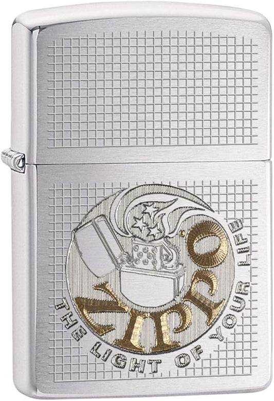 Zippo The Light of Your Life Brushed Chrome Pocket Lighter