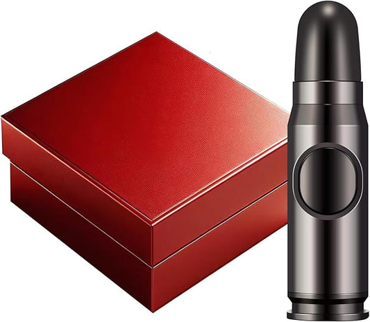 Navpeak Windproof Butane Torch Lighter - Refillable Jet Flame Lighter Bullet Shaped for Candles, Outdoor, Desserts, and Baking, BBQ & Emergency Survival Gear (Butane Not Included) (Black)