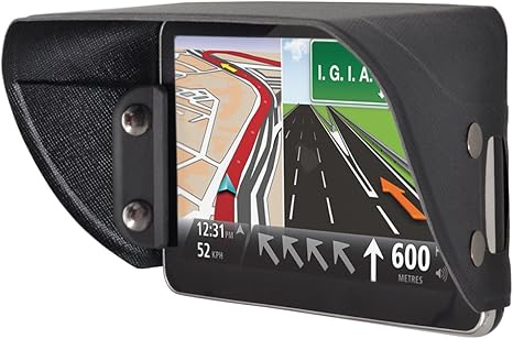 GPS Navigator Sunshade TFY Universal GPS Sun Shade & Glare Visor Shield for 7 inch Car Navigator