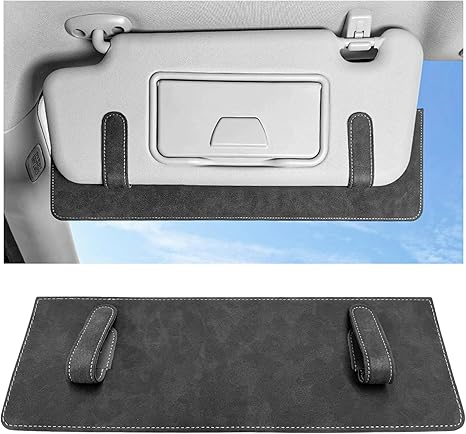 Sun Visor Extender for Car, Anti-Glare Sunvisor Extension Shade Attachment for Safe Driving, Clip-On Sun Blocker Sunshade Extender Protect Driver Passenger from UV Rays (Dark Gray)