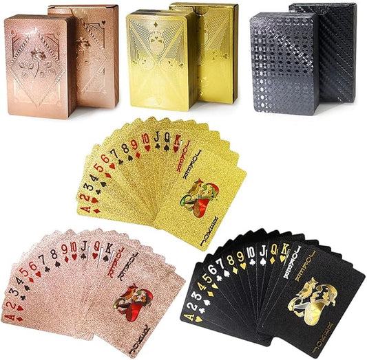 3 Decks Waterproof Playing Cards,Plastic Poker Card with Flexible Case,Deck of Standard Playings Cards Game,Magic Tricks Pool Beach Parties Games,Cool Gadgets Gift for Adults,Gifts for Easter,Birthday