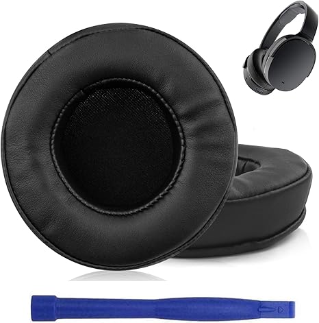 HESH2 Replacement Earpads Cushion Ear Pads Foam Earmuff Pillow Cover Cups Compatible with Skullcandy Hesh 2 HESH 2.0 Wireless Headphones (Black)