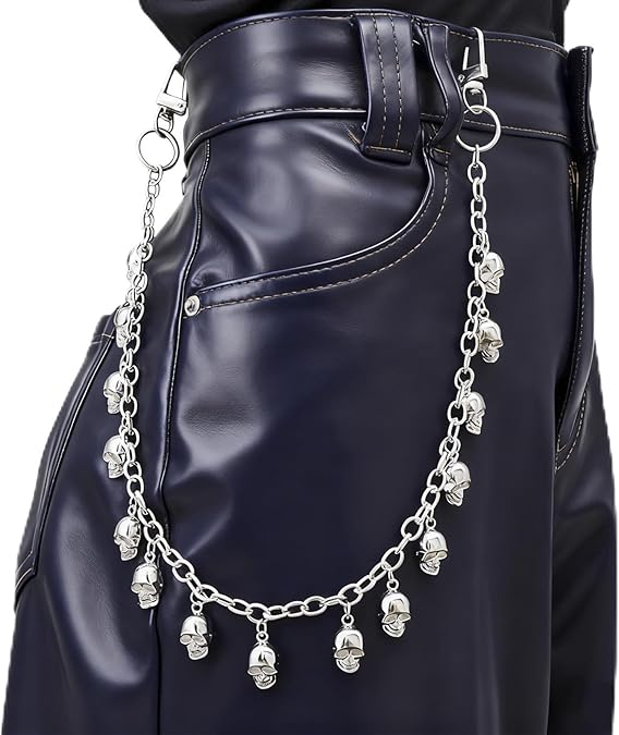 Wallet Pants Keychains Belt Jeans Trouser Star Pendant Biker Chain Punk Hip-Hop Goth Clothing Accessories for Women Men