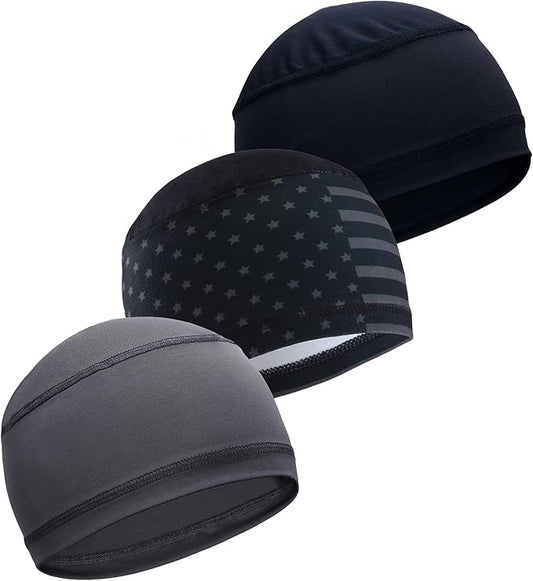 Tough Headwear Skull Cap - Skull Caps for Men - Motorcycle and Bike Helmet Liner - Hard Hat Cooling Hats - No Sweat Head Caps