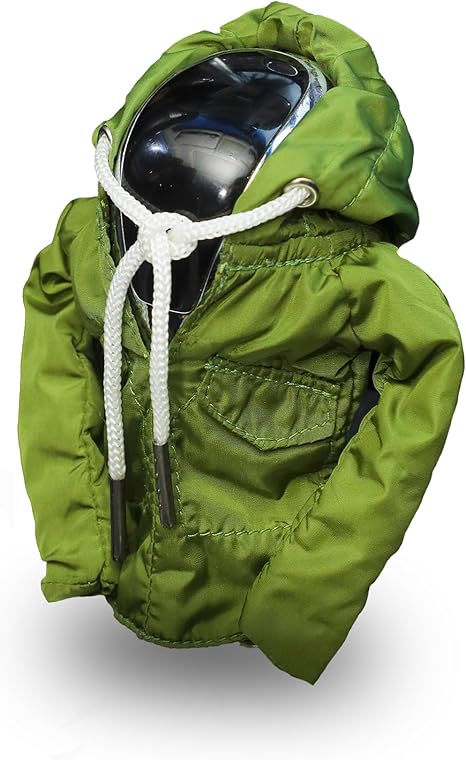 MUYI Shifter Cover Decoration Gear Shift Hoodies for Car Automotive Interior Accessories Vehicle Decor Anorak Jacket with Hooded (1 Pack, Military Green Knob Hoodies)
