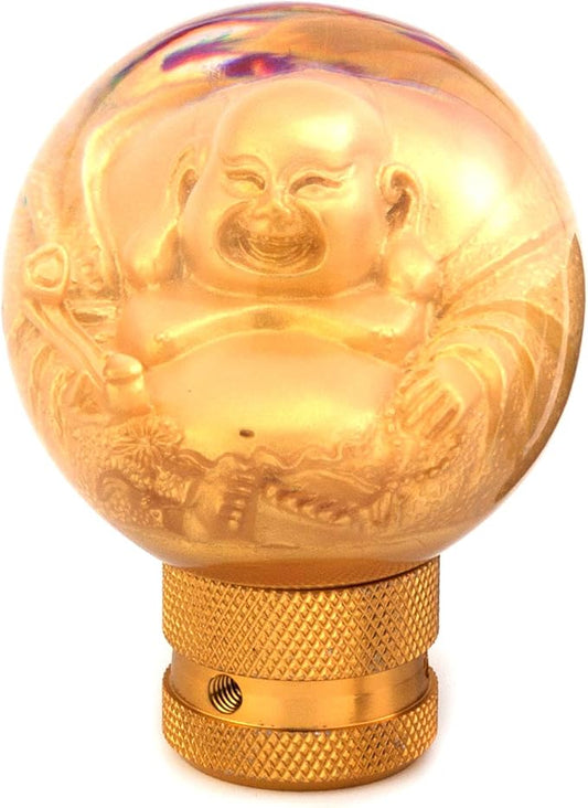 Gear Shifter Knob, Lucky Style MT Car Stick Shift Handle Fit Most Automatic Manual Transmissions, Gold