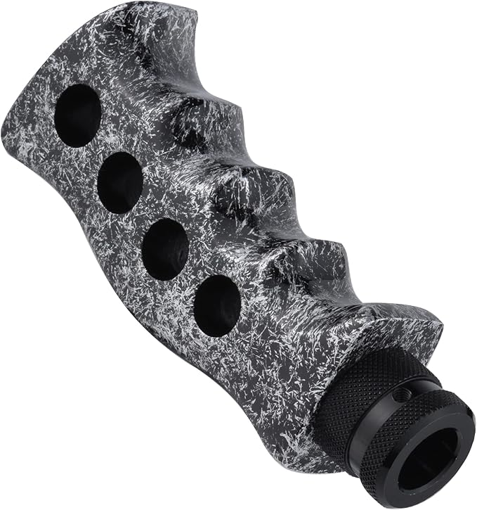 Handle Shape Gear Shifter Knob Racing Lever Stick Shift Head fit Most Manual Automotive SUV Trucks Cars, Titanium