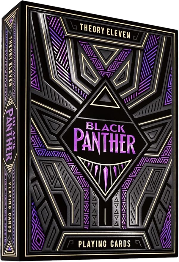theory11 Black Panther Premium Marvel Playing Cards, Poker Size Standard Index, Foil Playing Cards