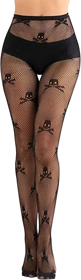 Women's Patterned Tights Stockings Pantyhose for Halloween Cosplay Party