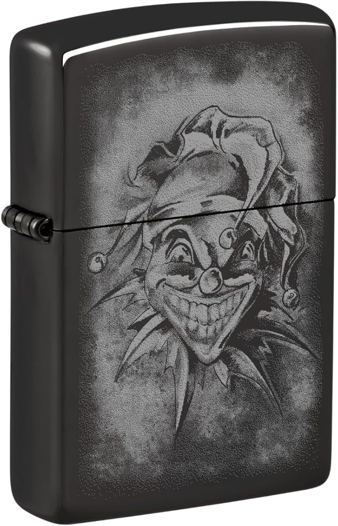 Zippo Clown High Polish Black Pocket Lighter