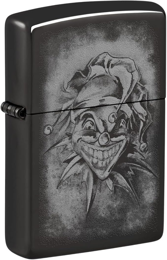 Zippo Clown High Polish Black Pocket Lighter