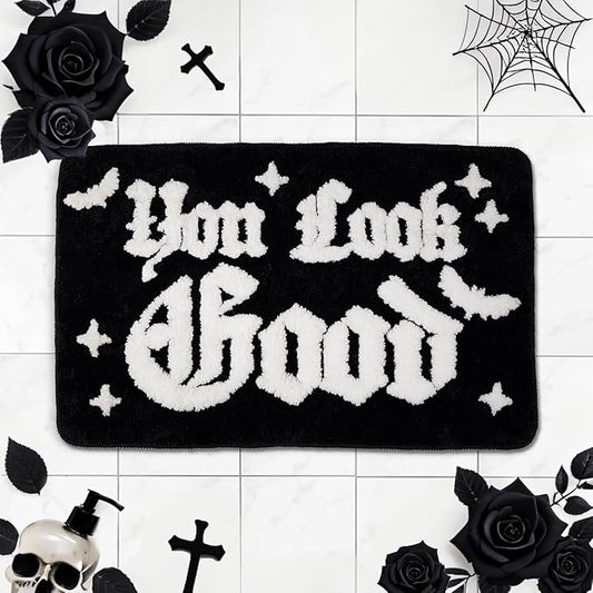 Halloween Rug Your Look Good Gothic Bathroom Rug Halloween Bath Mat Spooky Bathroom Mat Floor Doormats Rugs 17 x 27 Inch for Tub Home Living Room