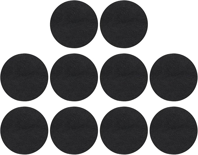 PATIKIL 3" Dia.Incense Burner Pad, 10 Pack Coil Incense Holder Aluminum Black Ash Catcher Fireproof Incense Cone Mat for Yoga Spa Room Home Office