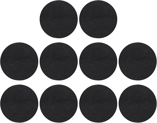 PATIKIL 3" Dia.Incense Burner Pad, 10 Pack Coil Incense Holder Aluminum Black Ash Catcher Fireproof Incense Cone Mat for Yoga Spa Room Home Office