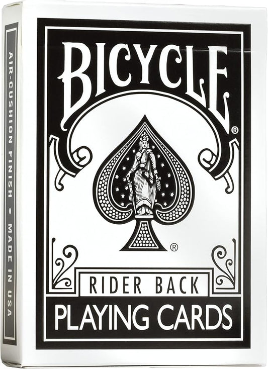 Bicycle Signature Series Playing Cards Deck, 1 Deck of Black Playing Cards, Thin Crushed, Special Edition