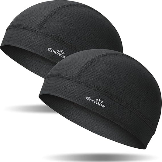 GXCROR Cooling Skull Cap Helmet Liner for Men Women, Moisture Wicking Cycling Cap