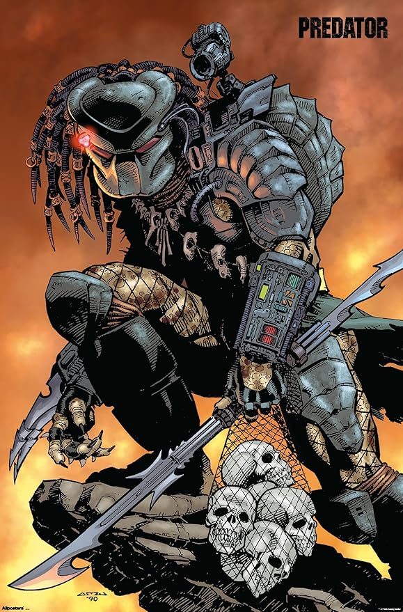 Predator (1987) - Skulls Wall Poster, 34L" x 22.4W", Premium Unframed Version